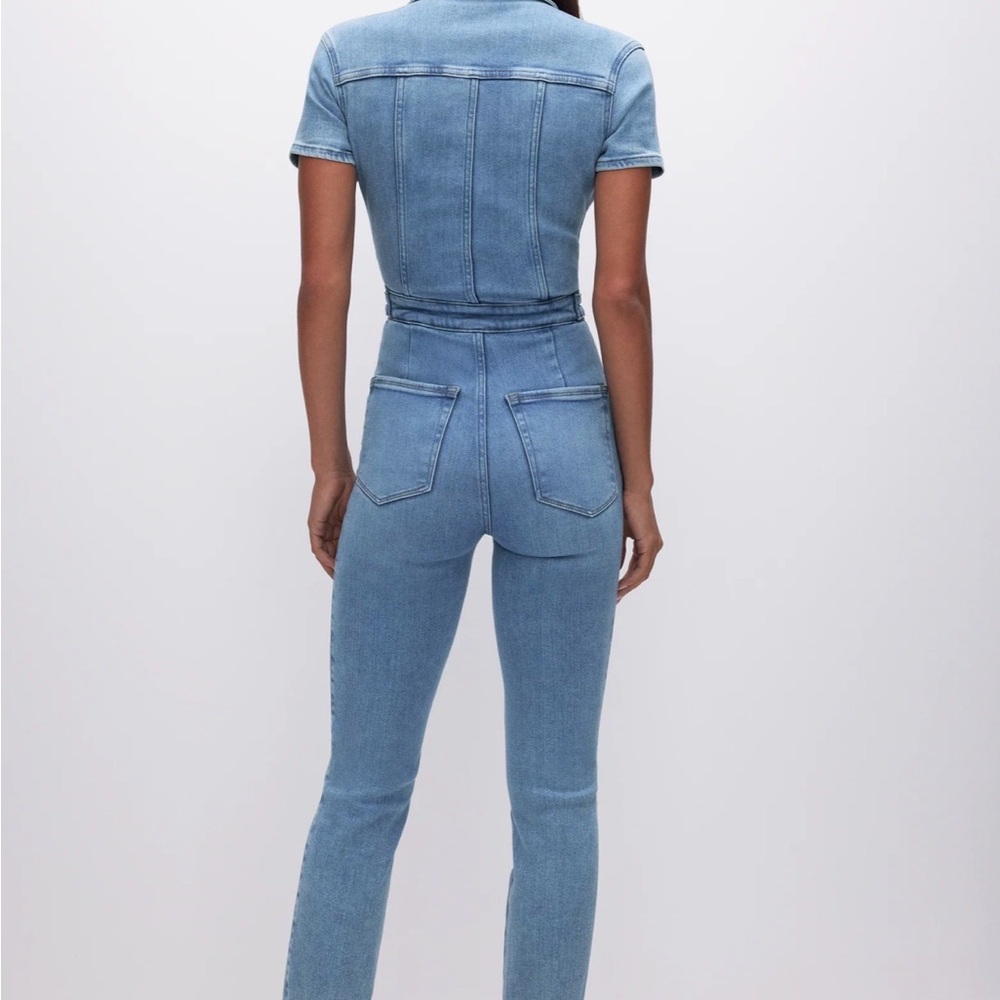 Good American Fit For Success Denim Jumpsuit